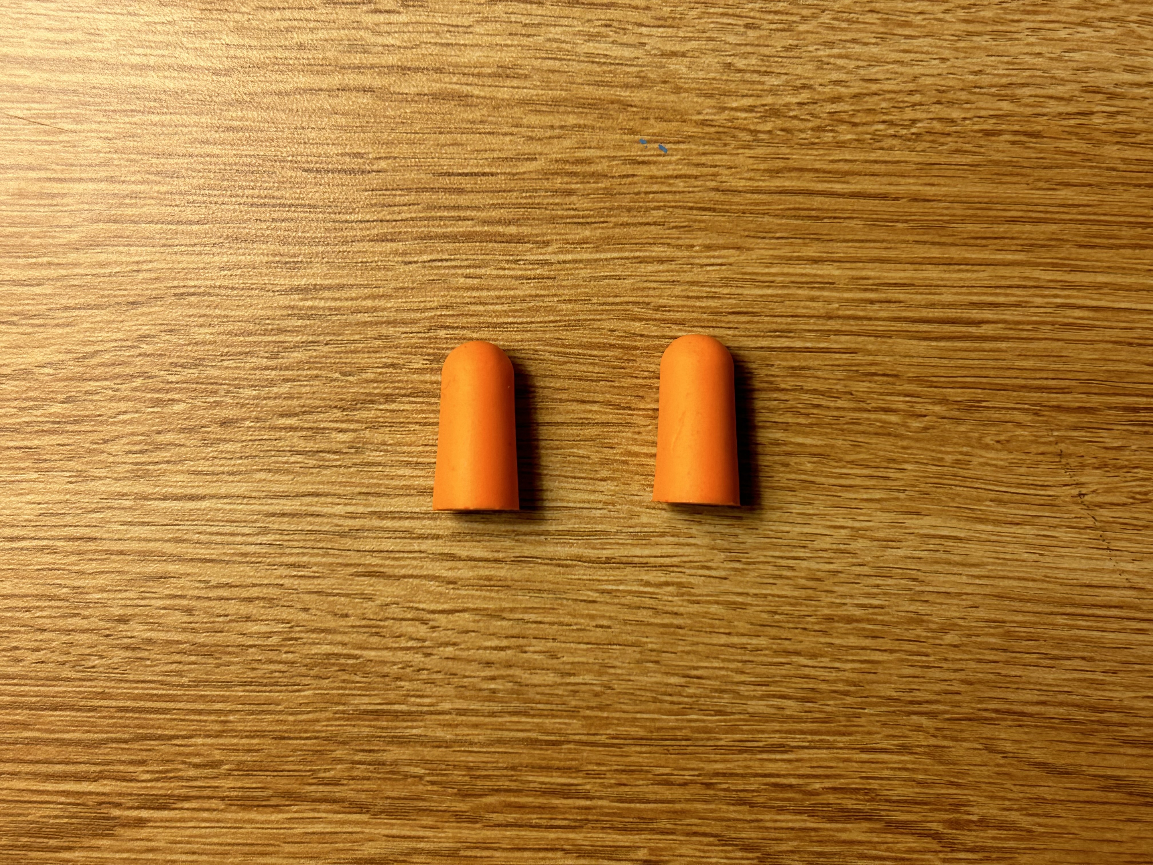 orange foam earplugs